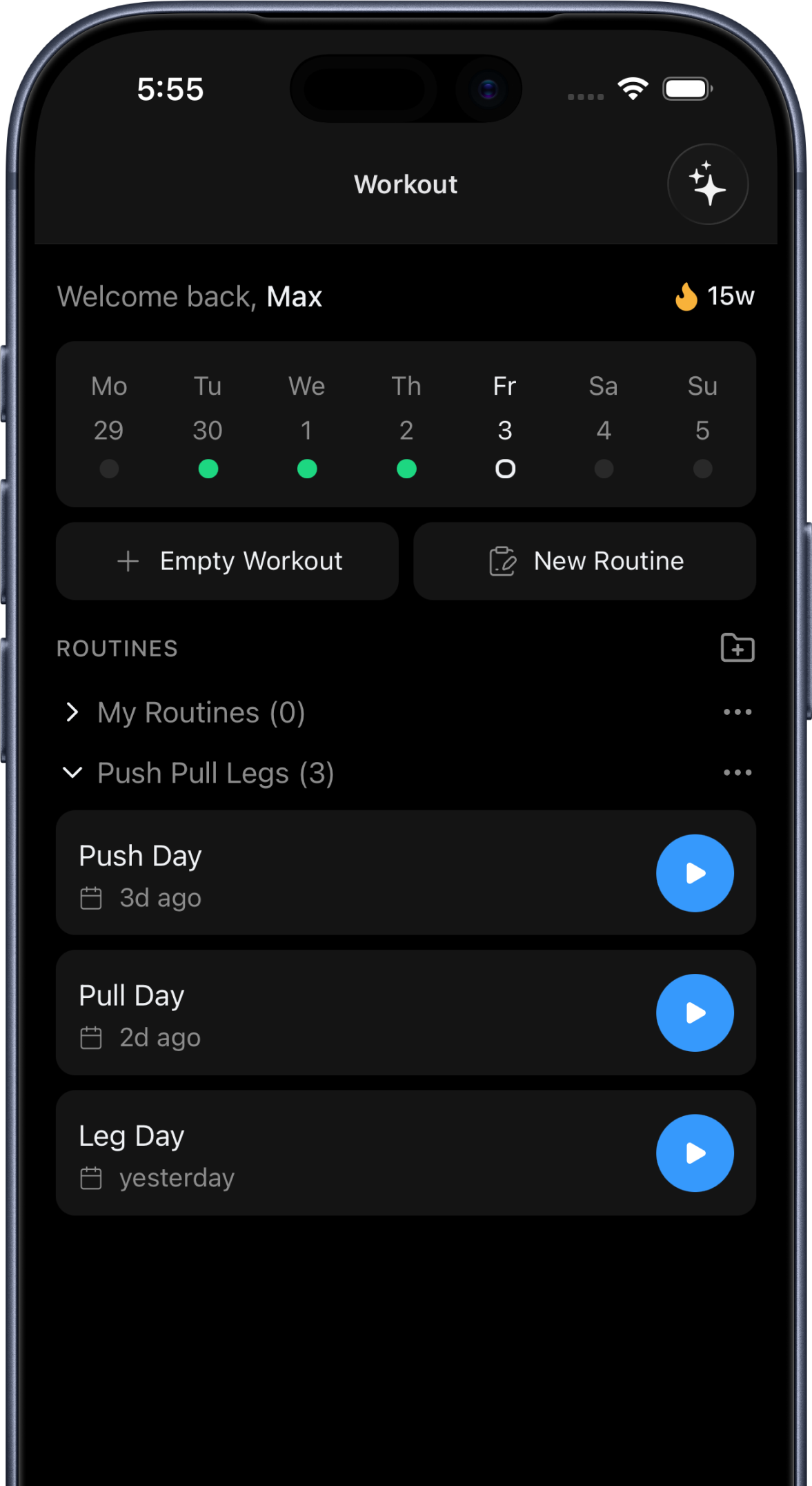 Your routines, ready to go